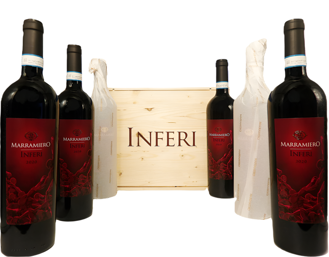 Inferi, 2020 Montepulciano d’Abruzzo Riserva in a Wooden Box by Marramiero, Abruzzo, Italy